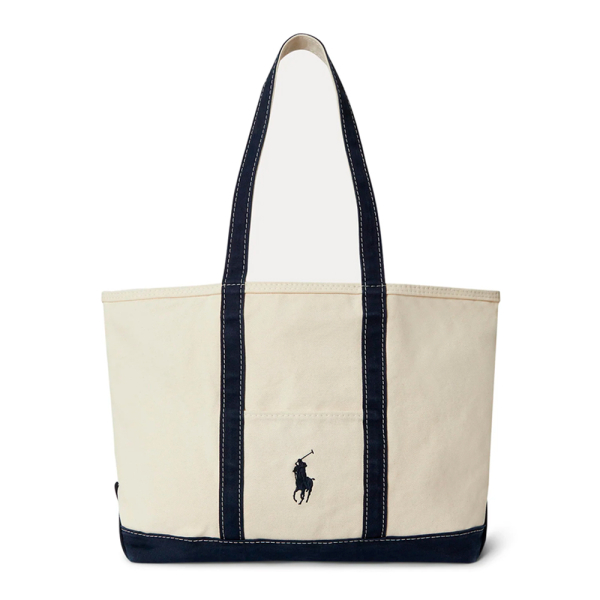 Ralph Lauren Sac fourre-tout en toile avec un grand poney - UNICAN Multicolore- Ref 176 €